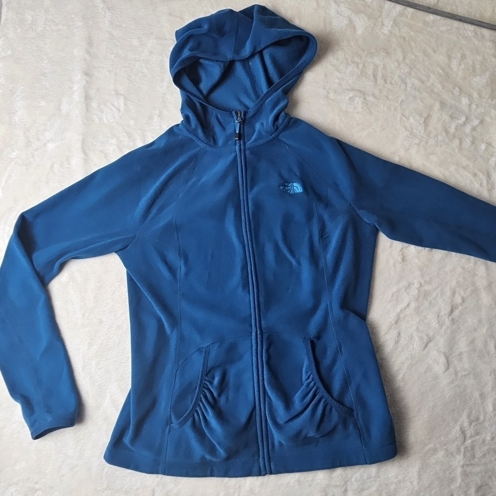 The North Face Fleece Jacket Medium Women’s Teal Full Zip RN61661 Season #113